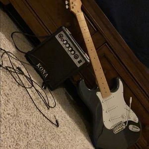 Kona electric guitar and amplifier
